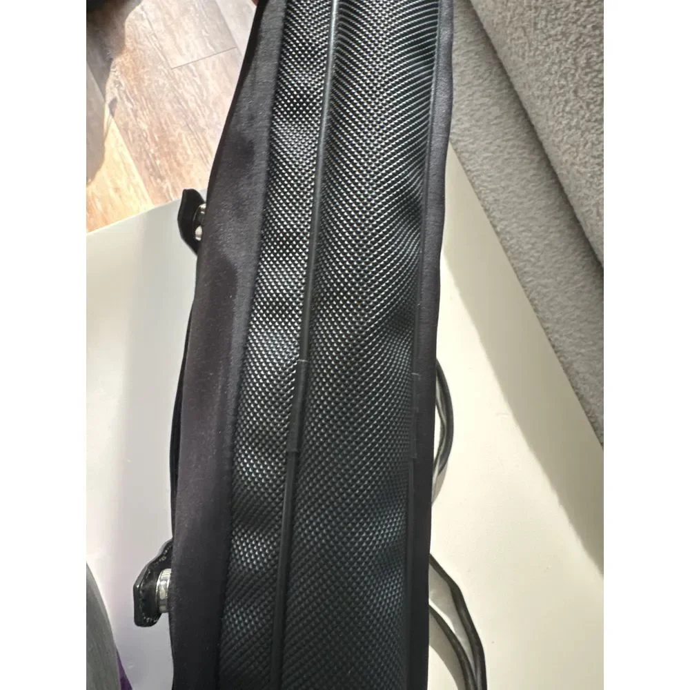 Cole‎ Haan Briefcase Laptop Case Bag Removable Strap Nylon Leather Multi Pockets